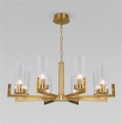 Eurosvet Подвесная люстра со стеклянными плафонами 60133/8 латунь a057759