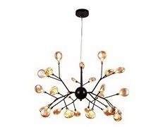 Ambrella Подвесная люстра TR3013/27 DCF/TI темный кофе/янтарь G4/27 max 20W D750*650 (лампы LED G4 1.5W 4200K в комплекте) TR3013