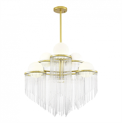 ST LUCE SL1511.203.06 Люстра подвесная Золотистый/Белый E27 6*60W SL1511.203.06