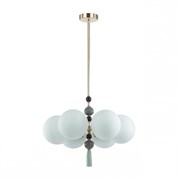 Odeon Light 5405/6 MODERN ODL_EX23 35 золотой/серый/зеленый/белый матовый металл/керамика/ткань Люстра E14 6*40W PALLE 5405/6