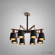 ImperiumLoft Люстра потолочная на штанге NATURA C8 black 178002-26