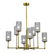 ST Luce SL1240.303.08 Люстра подвесная Латунь/Дымчатый E27 8*60W SL1240.303.08