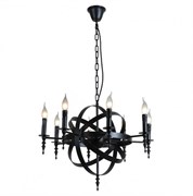 Lussole LOFT Металл Черный /  Без плафона Люстра E14 GRLSP-9300