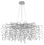 Odeon Light 4970/12 HALL ODL24 523 матов.серебристый/алюмин./хрусталь Люстра G9 12*40W DELICA 4970/12