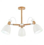 Evoluce SLE103802-03 люстра потолочная светлое дерево, белый / белый E27 3*60W SLE103802-03
