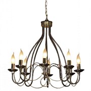 Lussole PROMO 2 Металл Черный хром / блестящее золото Без плафона Люстра E14 GRLSA-4613-08