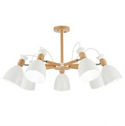 Evoluce SLE103802-07 люстра потолочная светлое дерево, белый / белый E27 7*60W SLE103802-07