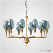 ImperiumLoft Подвесная дизайнерская люстра Viola 10 Синий 102199-26