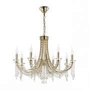 Odeon Light 5063/8 CLASSIC ODL24 537 золото/прозрачный/металл/хрусталь Люстра E14 8*40W CAPEL 5063/8