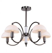 Lussole LGO Металл Черный хром /  Стекло Люстра E14 GRLSP-8084