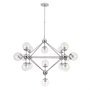 Arte Lamp A1664SP-15CC BOLLA Люстра на штанге, хром/прозрачный A1664SP-15CC