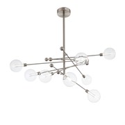 ST Luce SL377.342.08 Люстра потолочная Никель/Прозрачный LED 8*4,5W 4000K SL377.342.08