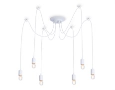 Ambrella Подвесная люстра в стиле лофт TR8177/6 WH белый E27*6 max 40W D630*910 TR8177