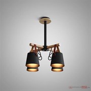 ImperiumLoft Люстра потолочная на штанге NATURA C4 black 151722-26