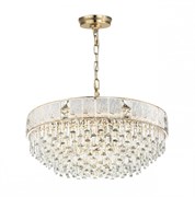 Odeon Light 5070/21 HALL (В 2-Х КОРОБКАХ) ODL24 499 золото/прозрачный/матовый/металл/хрусталь/стекло Люстра E14 21*40W FIESTA 5070/21