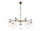 Ambrella Светильник подвесной LH56033/7+1 BS/CL латунь/прозрачный E14*8 max 40W D790*1200 LH56033 - фото 101020
