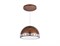 Ambrella Подвесной светодиодный светильник FA9497 CF/CH кофе/хром 4200K 36W D400*770 (без ПДУ) FA9497 - фото 101305