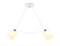 Ambrella Светильник подвесной TR303154/2 WH/CH/FR белый/хром/белый матовый E27/2 max 40W 640*115*410 TR303154 - фото 102614