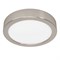 Eglo 900583 Накладной светильник диммируемый FUEVA 5, 11W (LED), 3000K, ?160, сталь, матовый никель / пластик, белый 900583 - фото 104150