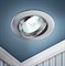 ЭРА Встраиваемый светильник литой KL1A SN/1 поворотный, MR16, 12V, 50W, сатин никель Б0049566 - фото 113304