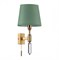 Odeon Light 4887/1W MODERN ODL_EX22 53 бронзовый/зеленый/абажур ткань Бра с выкл. E14 1*40W LONDON 4887/1W - фото 116261