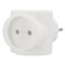 Тройник электрический биметалл 220В, 6А белый Rexant 11-1064 - фото 118199