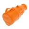 Розетка переносная влагозащищенная с крышкой, с/з, 16 А, IP44, каучук оранжевая Rexant 111-123 - фото 118311