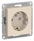 Systeme Electric AtlasDesign бежевый розетка с заземлением, со шторками, 16А, механизм ATN000245 - фото 44974
