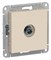 Systeme Electric AtlasDesign бежевый розетка антенная одиночная TV коннектор, механизм ATN000293 - фото 44986