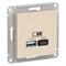 USB розетка зарядка 2 порта 5B 2,4А ATN000239 Schneider Electric Atlas Design - фото 45009