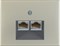 Розетка компьютерная двойная EPUAE8-8UPOK6 | 14097004 Berker - фото 48407
