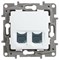 Legrand Etika белый розетка компьютерная 2-ая RJ45, категория 5е UTP 672255 - фото 61658