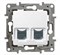 Legrand Etika белый розетка комп. (RJ45) двойная 6 категория  UTP 672254 - фото 61662