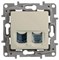 Legrand Etika слоновая кость розетка телефонная+ компьютерная (RJ11+RJ45) 5 категория  UTP 672352 - фото 61736