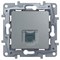 Legrand Etika алюминий розетка комп (RJ45) 6 категория  UTP 672453 - фото 61792