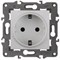Розетка 220v c/з белая ЭРА Элеганс 14-2101-01 - фото 61973