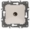 ТВ розетка проходная бежевая ЭРА Элеганс 14-3102-02 - фото 62041