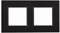 2 постовая рамка черное дерево ЭРА Элеганс 14-5302-05 - фото 62469