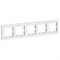 Systeme Electric AtlasDesign белый рамка 5-ая, универсальная ATN000105 - фото 70607