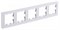 Systeme Electric AtlasDesign Nature матовое стекло белый рамка 5-ая, универсальная ATN330105 - фото 70625
