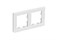 Systeme Electric AtlasDesign Nature натуральное стекло белый рамка 2-ая ATN360102 - фото 70629