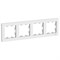 Systeme Electric AtlasDesign белый рамка 4-ая, универсальная ATN000104 - фото 70634