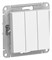 Systeme Electric AtlasDesign Лотос Выключатель 3-клавишный, сх.1+1+1, 10АХ, механизм ATN001331 - фото 70687