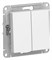 Systeme Electric AtlasDesign Лотос Выключатель 2-клавишный, сх.5, 10АХ, механизм ATN001351 - фото 70693