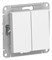 Systeme Electric AtlasDesign Лотос Переключатель 2-клавишный, сх.6/2, 10АХ, механизм ATN001365 - фото 70696