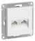 Systeme Electric AtlasDesign Лотос Розетка двойная компьютерная RJ45+RJ45, кат.5Е, механизм ATN001385 - фото 70698