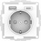 Systeme Electric AtlasDesign Лотос Розетка 16А с 2 USB A+C, 5В/2,4А/3,0А, 2х5В/1,5А, механизм ATN001332 - фото 70708