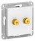 Systeme Electric AtlasDesign Лотос Розетка аудио двойная ATN001387 - фото 70717