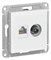 Systeme Electric AtlasDesign Лотос Розетка двойная ТВ + компьютерная RJ45, кат. 5Е ATN001389 - фото 70718
