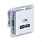 Systeme Electric AtlasDesign Лотос Розетка USB тип-С 65Вт высокоскор.заряд. QC, PD, механизм ATN001327 - фото 70724